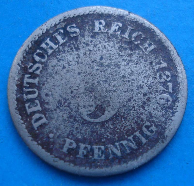 5 pfennig 1876 г