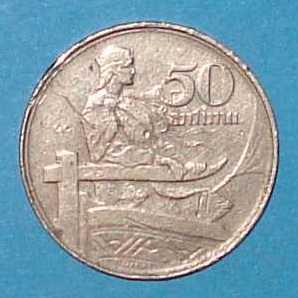 50 Santimu 1922 год Латвия