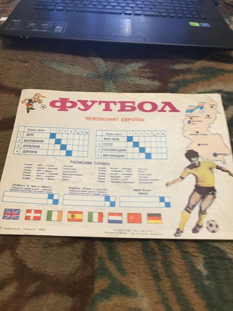 1988 Чемпионат Европы Расписание турнира