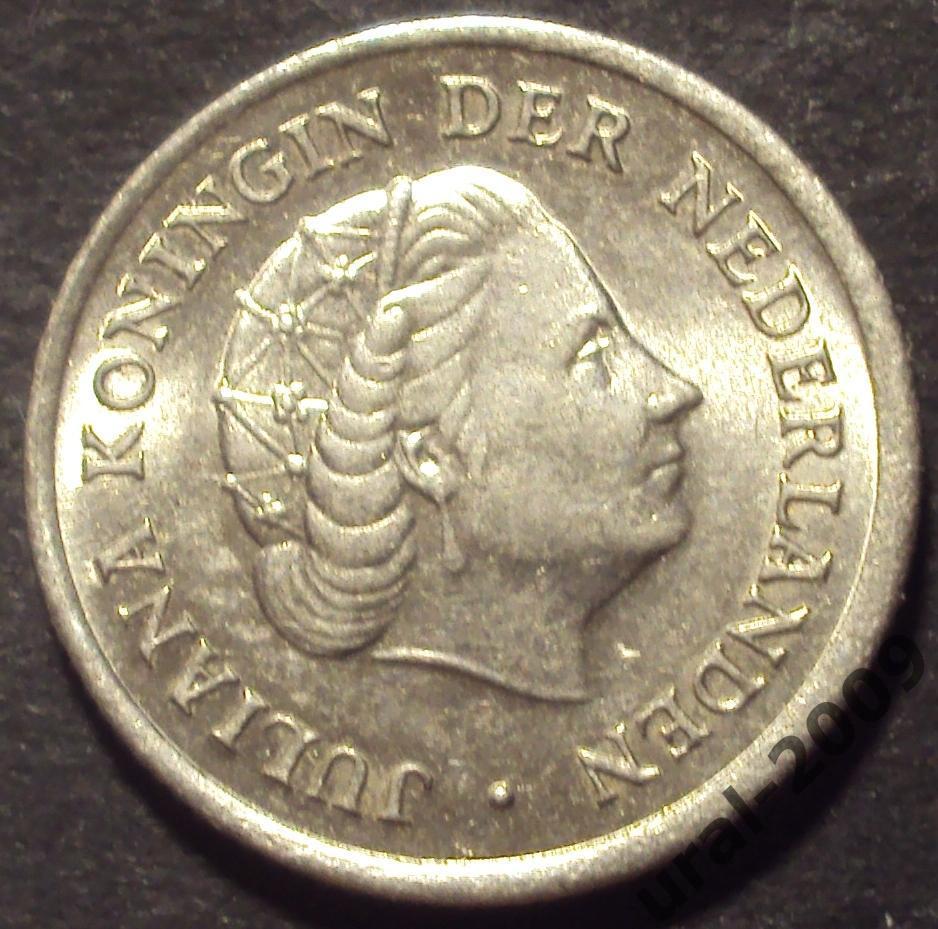 Нидерланды, 10 центов 1957 год! (Ф-1). 1