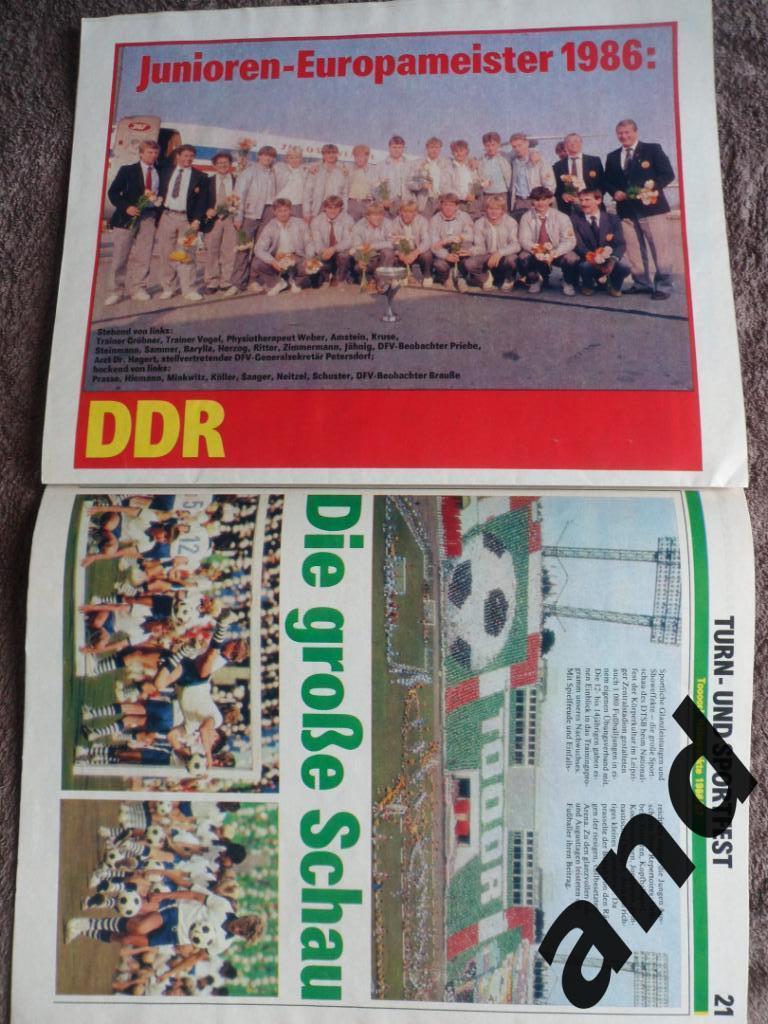 журнал Гол (ГДР) сезон 1986/87 (постеры СССР и др. команд) 2
