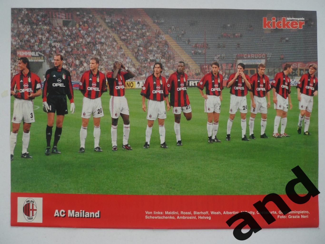 постер Милан 1999 - Kicker