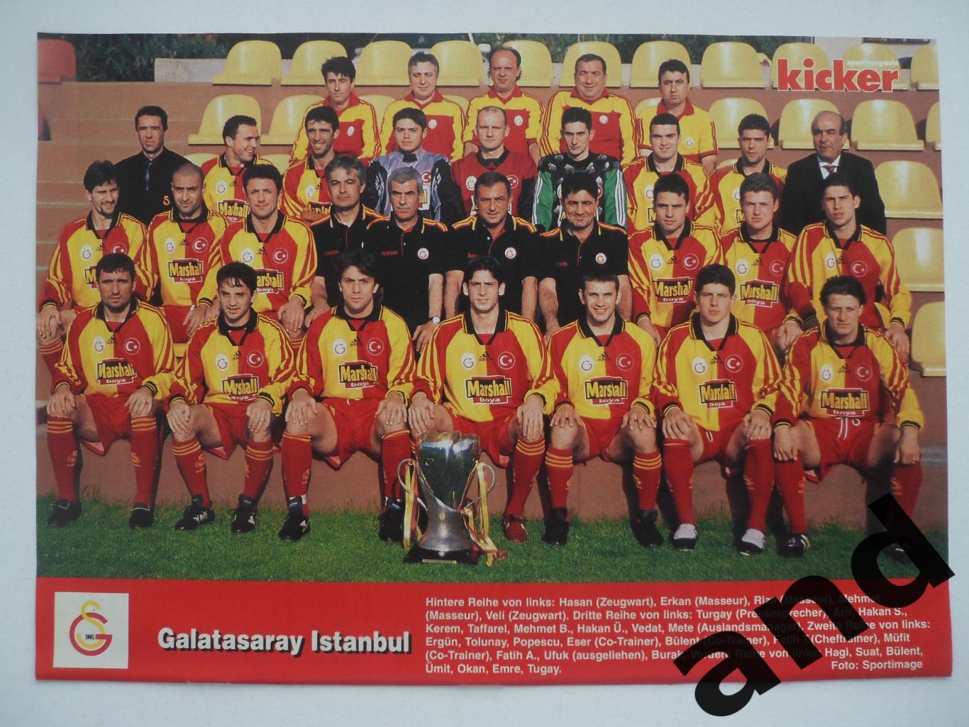 постер Галатасарай 1999 - Kicker