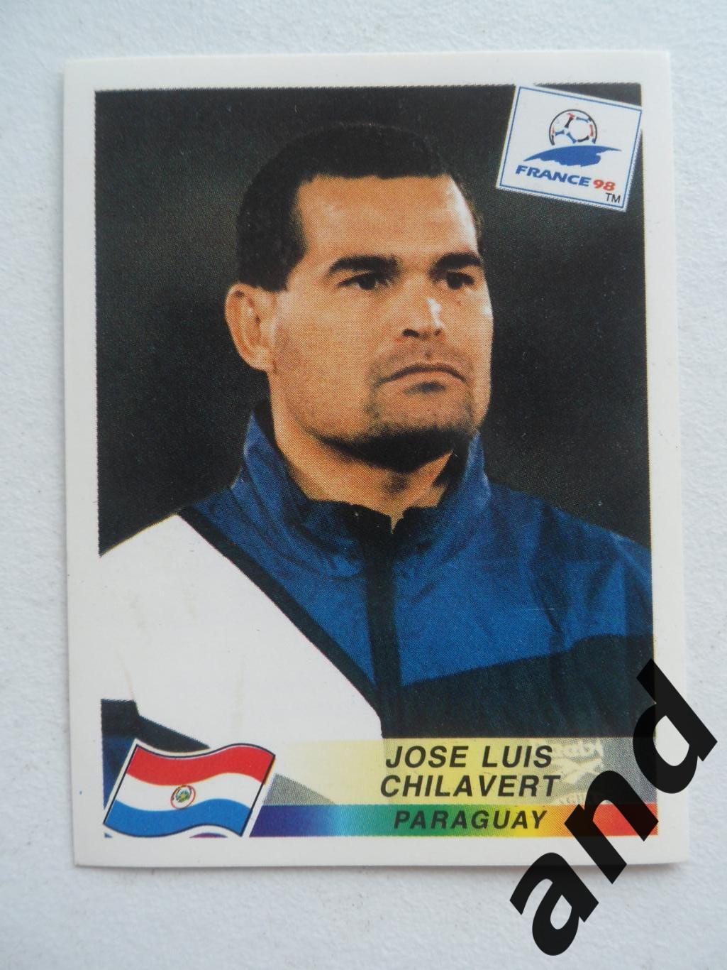 panini № 265 Jose Luis Chilavert - чемпионат мира 1998 панини