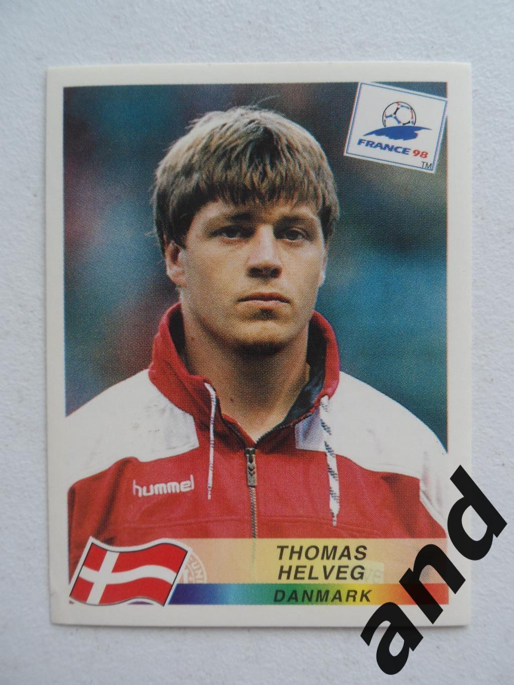 panini № 219 Thomas Helveg - чемпионат мира 1998 панини