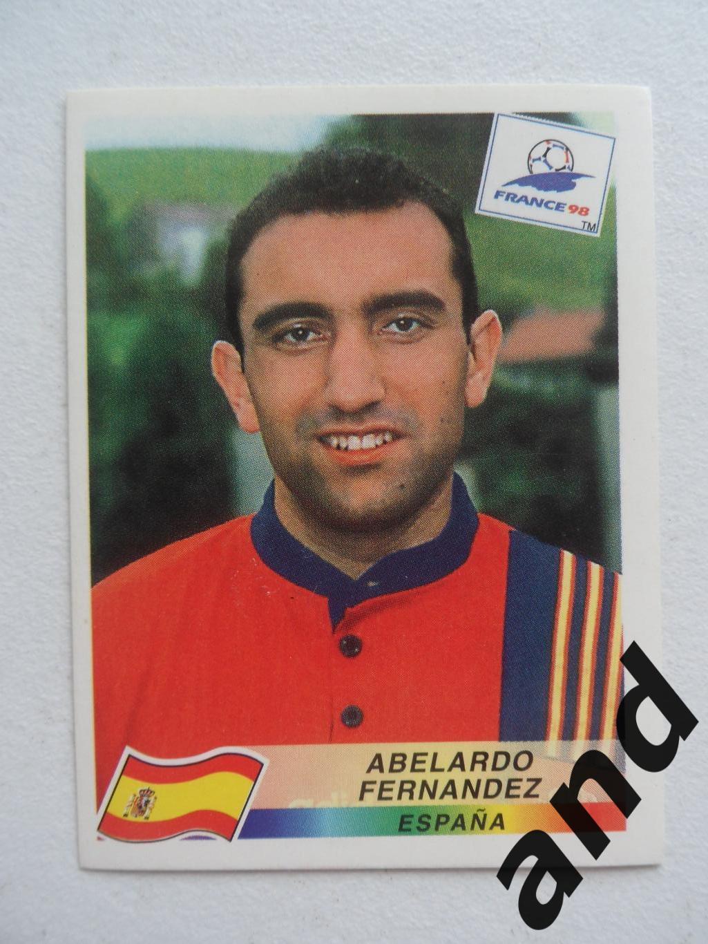 panini № 232 Abelardo Fernandez - чемпионат мира 1998 панини