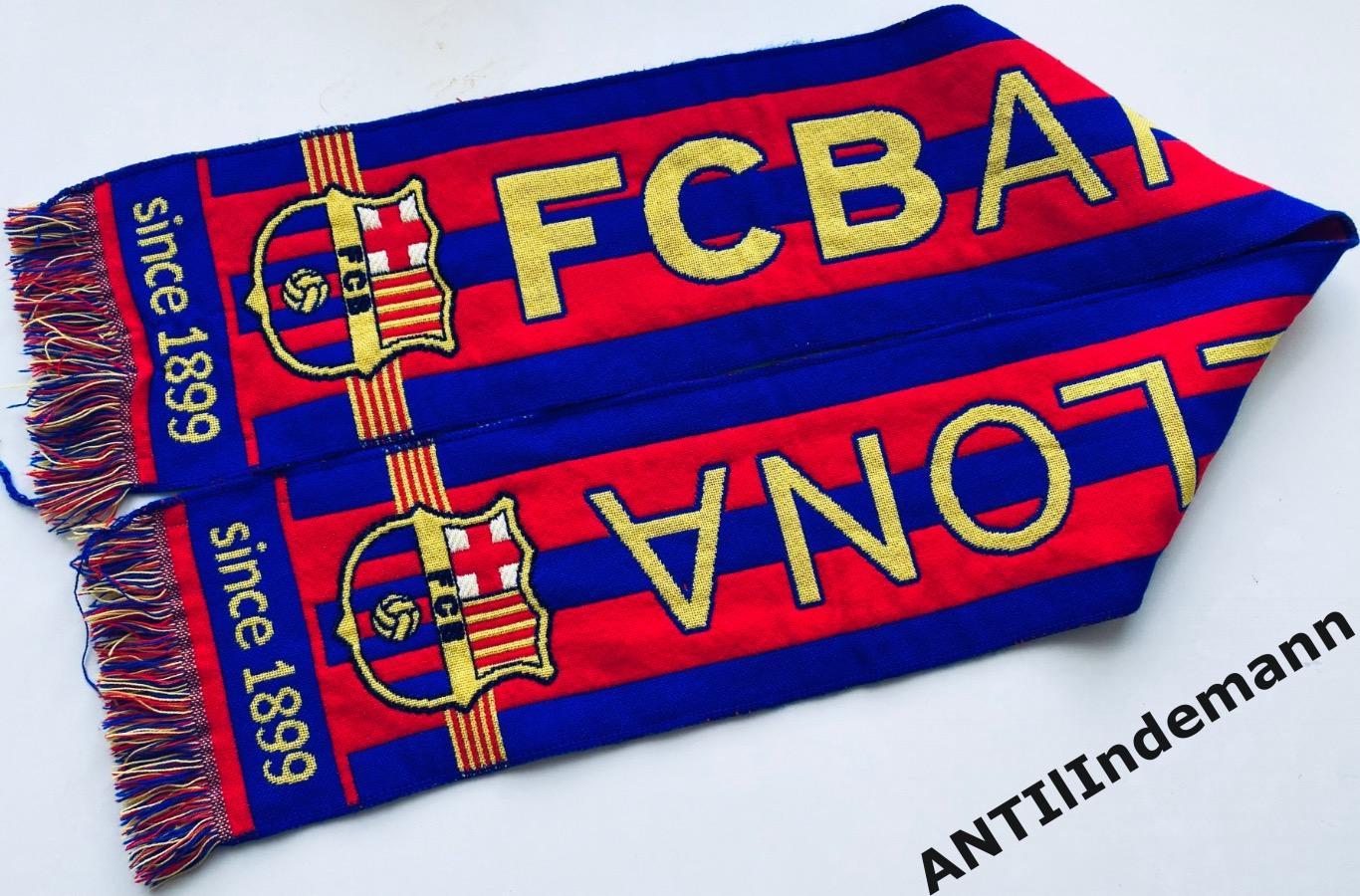 Шарф Барселона Испания (Каталония), односторонний. Официальная продукция клуба.