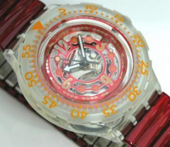 Часы SWATCH scuba, модель Red Marine