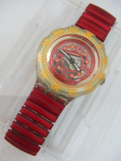 Часы SWATCH scuba, модель Red Marine 2