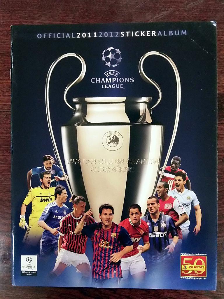 Пустой альбом Panini Champions League 2011-2012