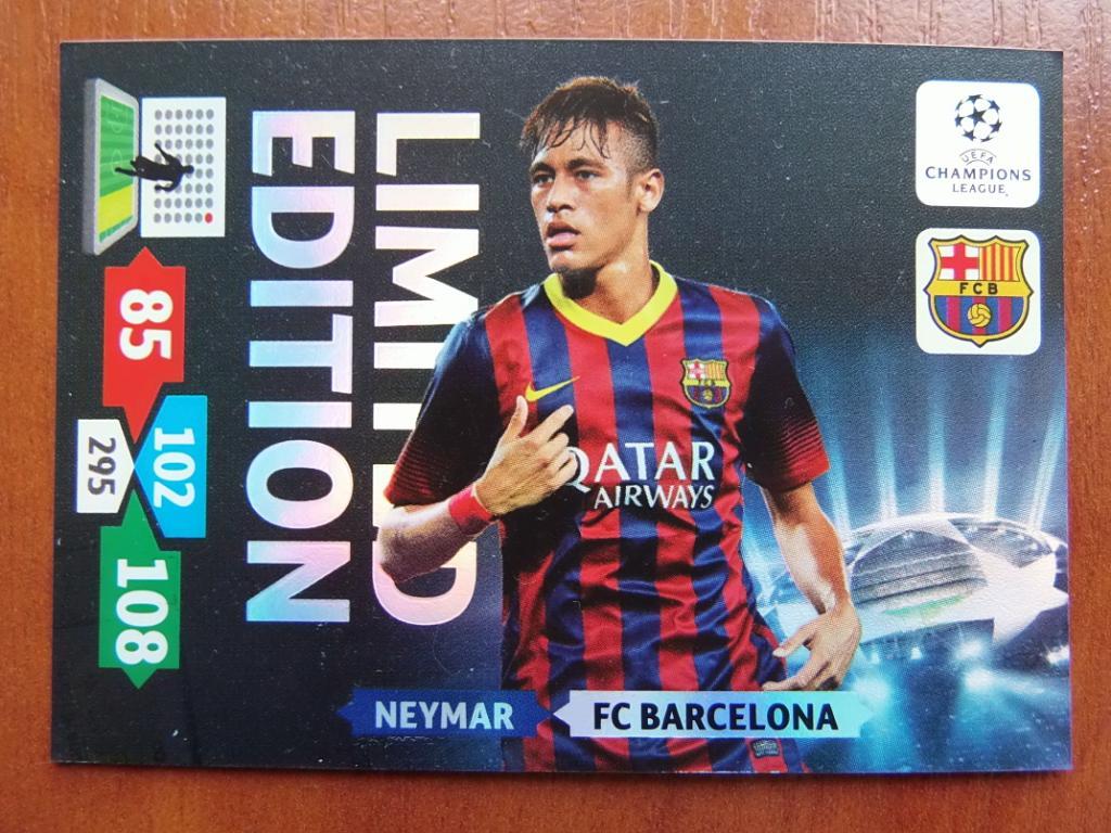 Limited Edition Neymar Panini ЛЧ 13-14 1