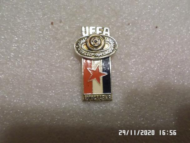 Значок Чемпионат Европы 1984 г юноши Югославия