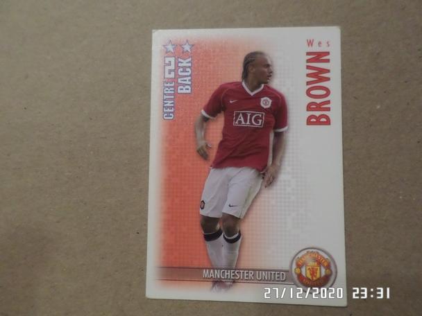 карточка Браун Манчестер Юнайтед Англия 2006-2007