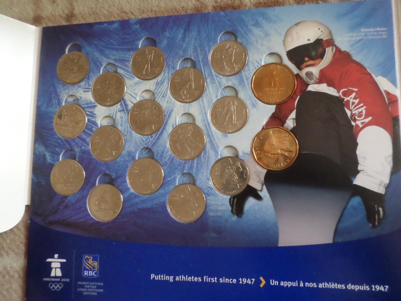 Набор монет Канада олимпийская Ванкувер - 2010 г 1