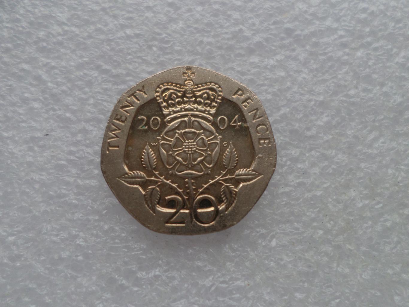 Монета 20 пенсов Великобритания 2004 г 1