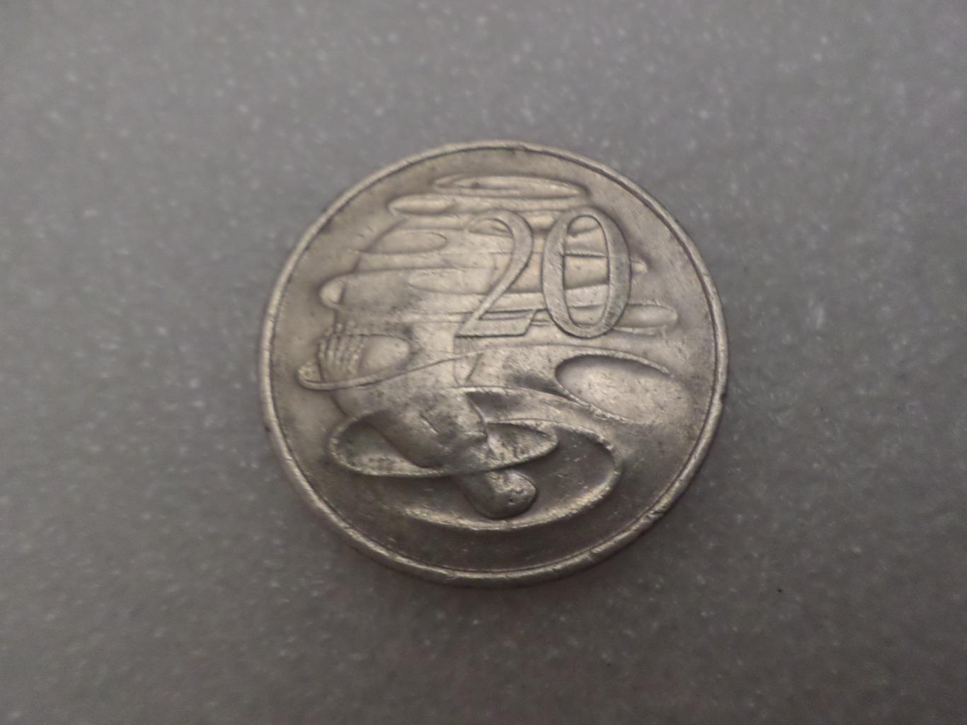 Монета 20 центов Австралия 1982 г 1