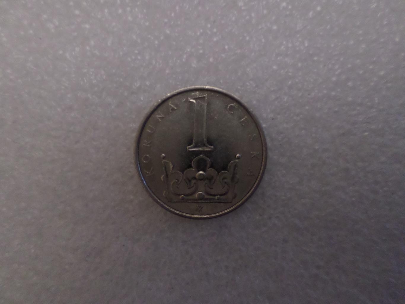 Монета 1 крона Чехия 2000 г