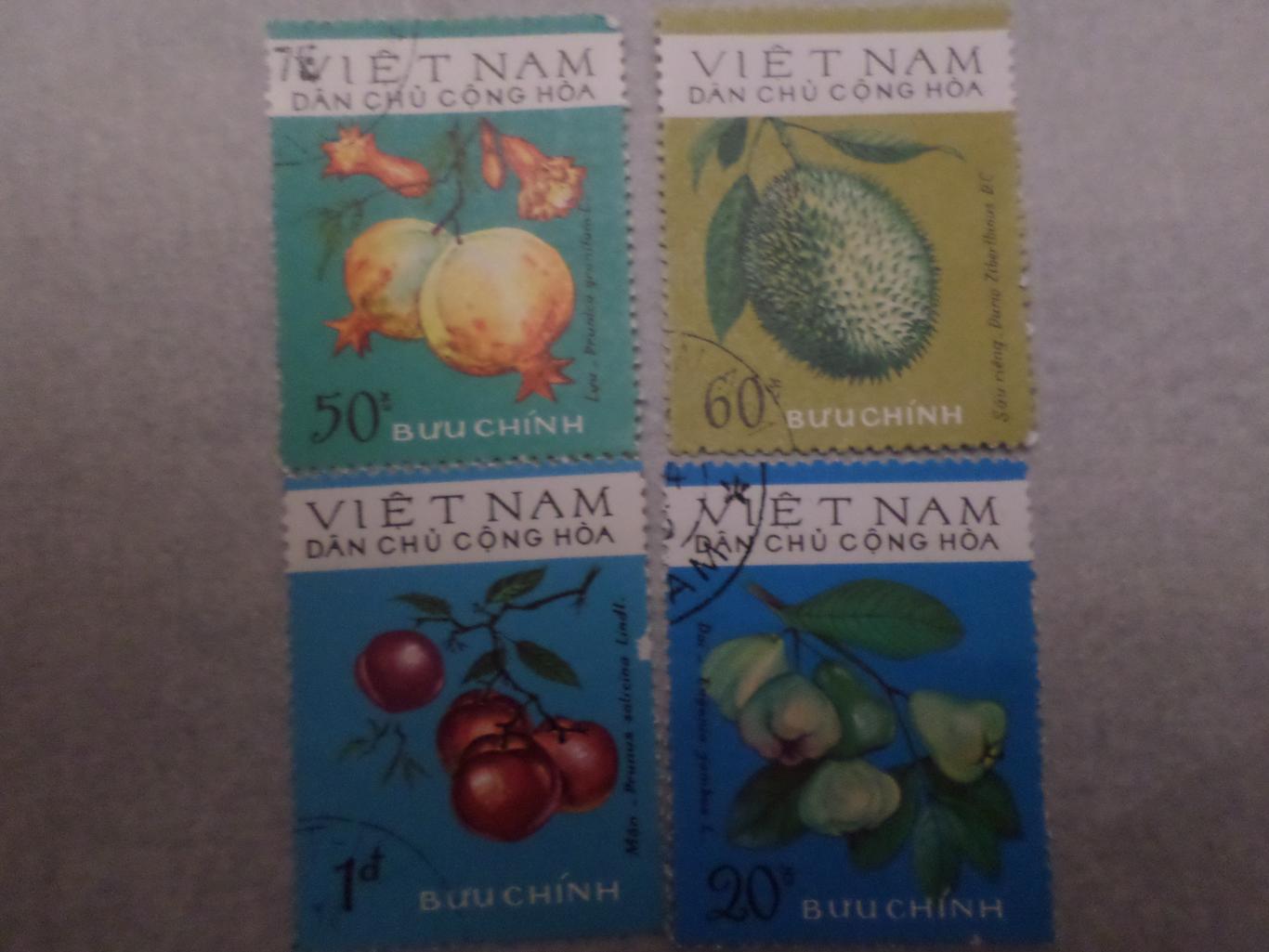 марки Вьетнам флора Фрукты