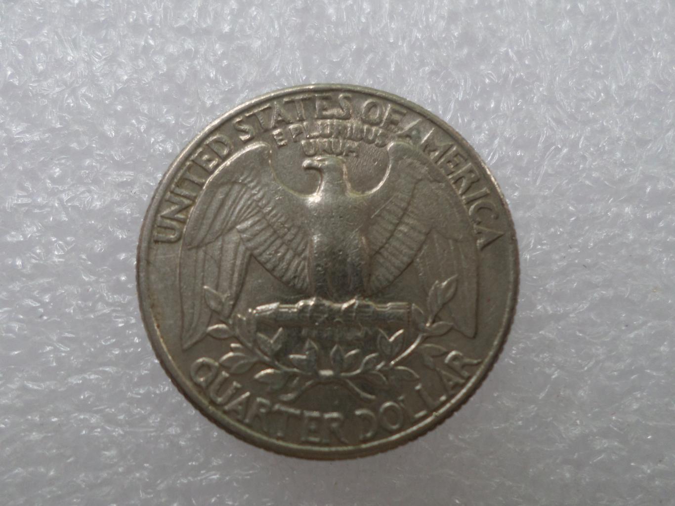 Монета 25 центов квотер США 1981 г 1