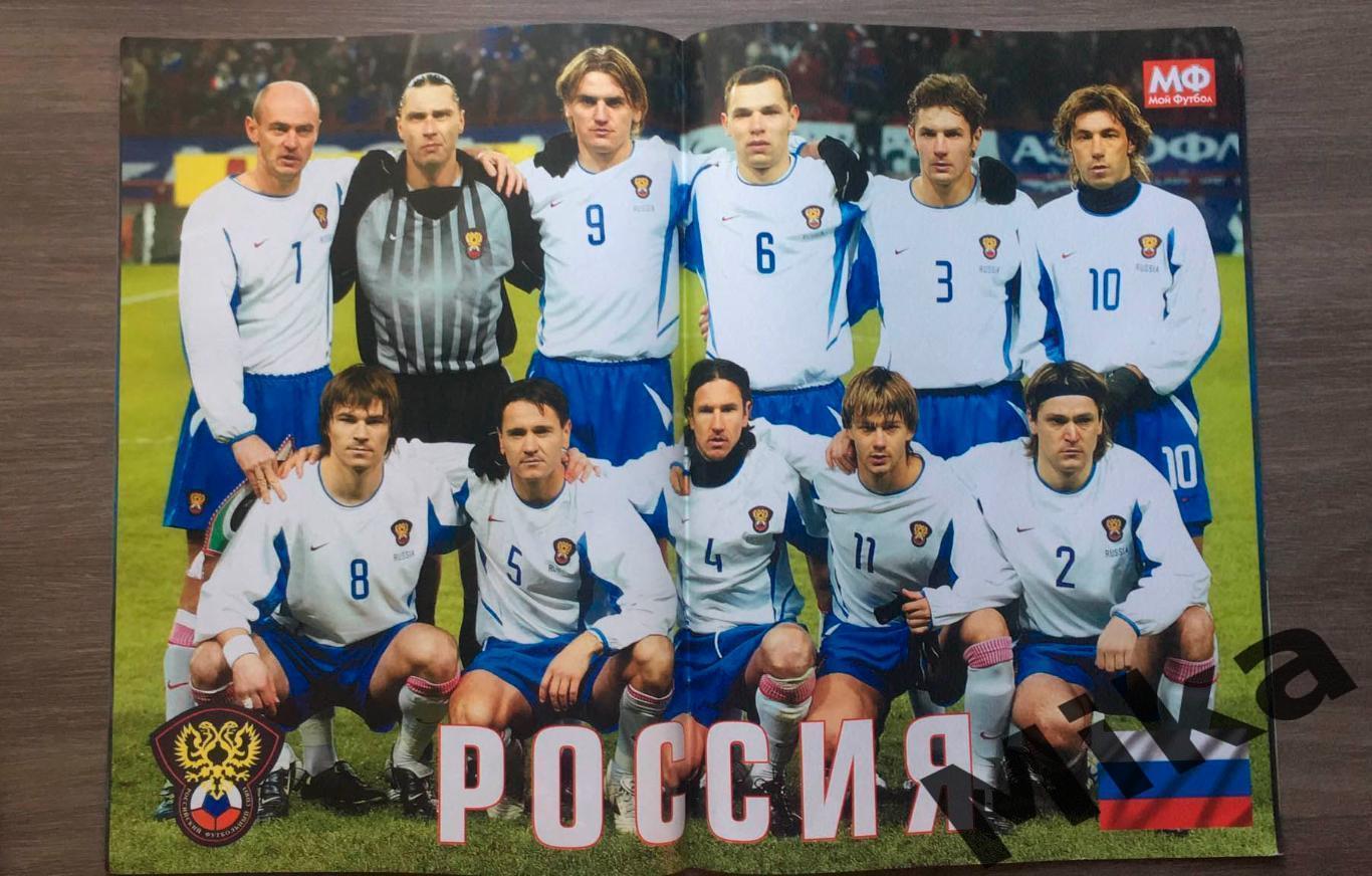Специальный выпуск Мой футбол Евро-2004 Постер сб.России