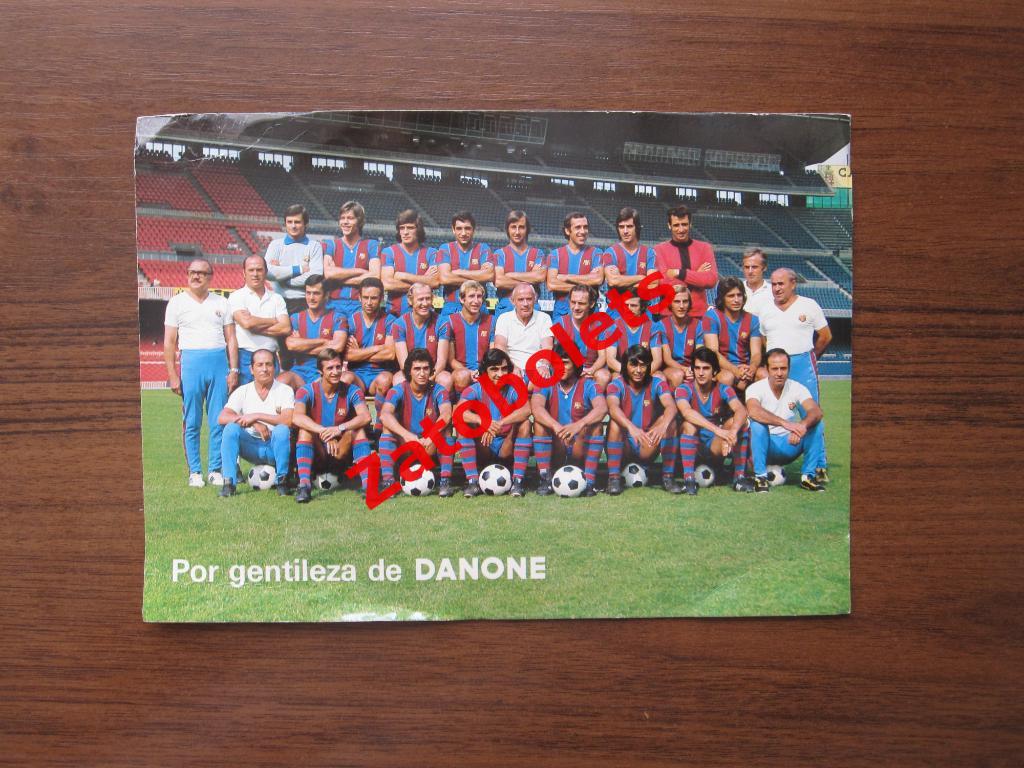 Фото Футбольный клуб Барселона Испания 1975/1976 Кройф/Круифф