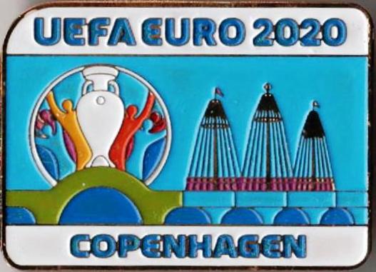 Знак футбол. ЕВРО 2020 - КОПЕНГАГЕН