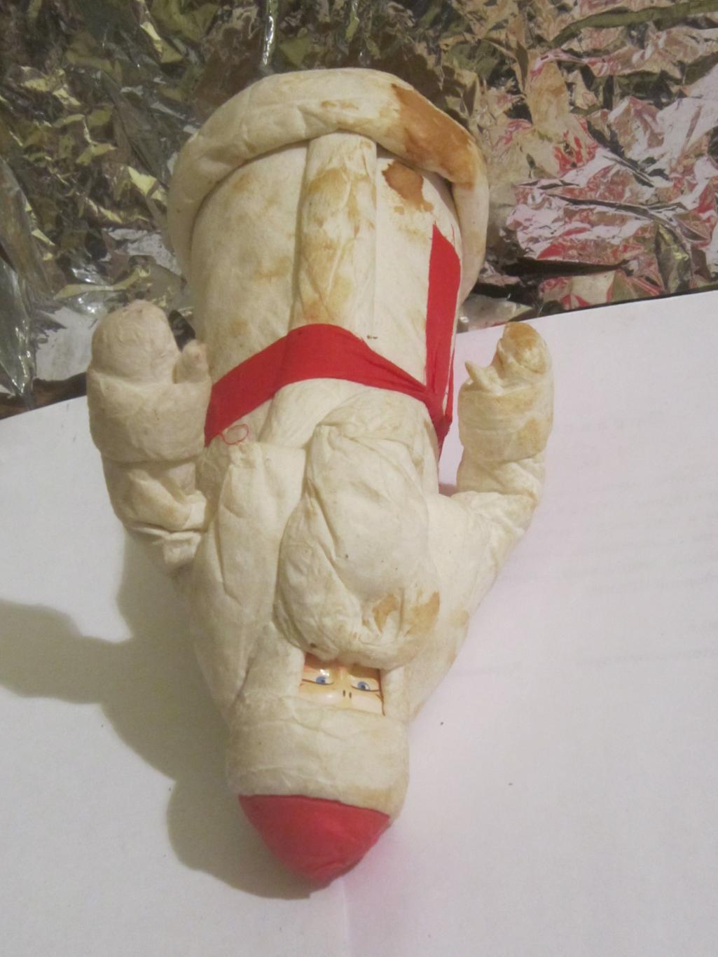 Дед Мороз 34 см, папье-маше, вата. СССР, Винтаж 5