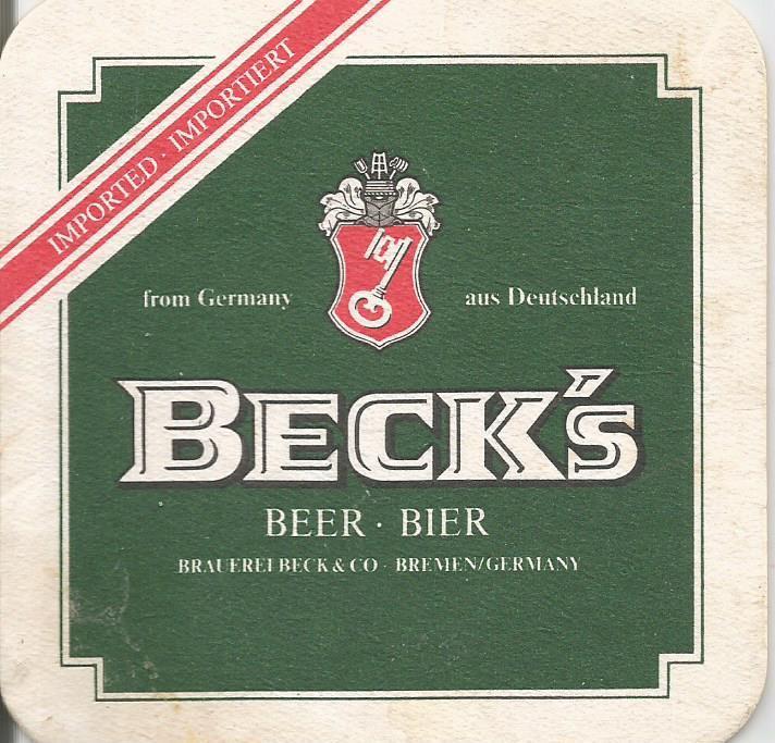 Бурдикель (пивная подставка) Beck's