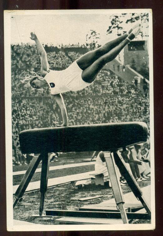 Олимпиада 1936 г. Времен 3 рейха.Открытка -вкладыш в сигареты.100 % оригинал.