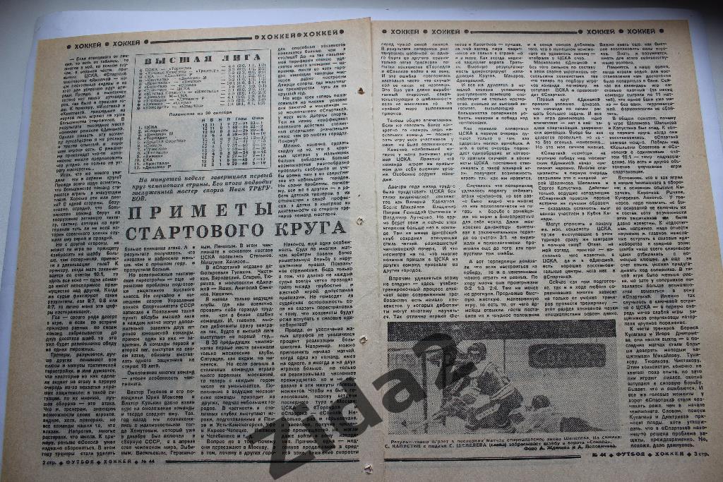 Чемпионат СССР по хоккею. 1981 г. Обзор.