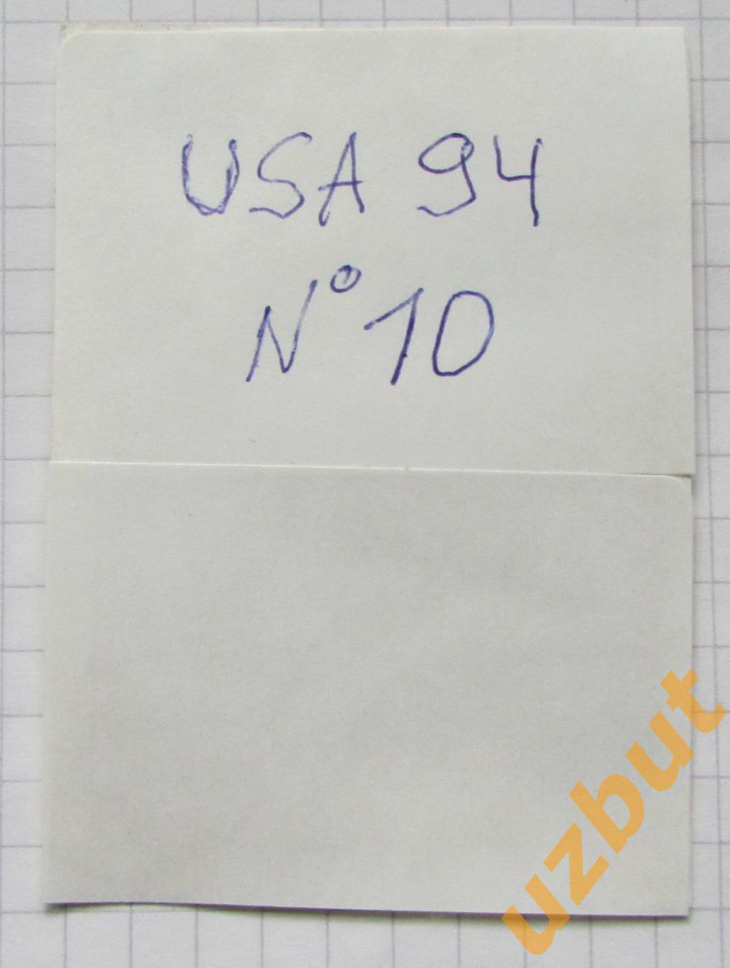 Наклейка Тони Меола США№ 10 Euroflash ЧМ 1994 США (восстановлена) 1