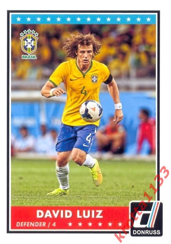 David Luiz Brasil PANINI Donruss Soccer 2015