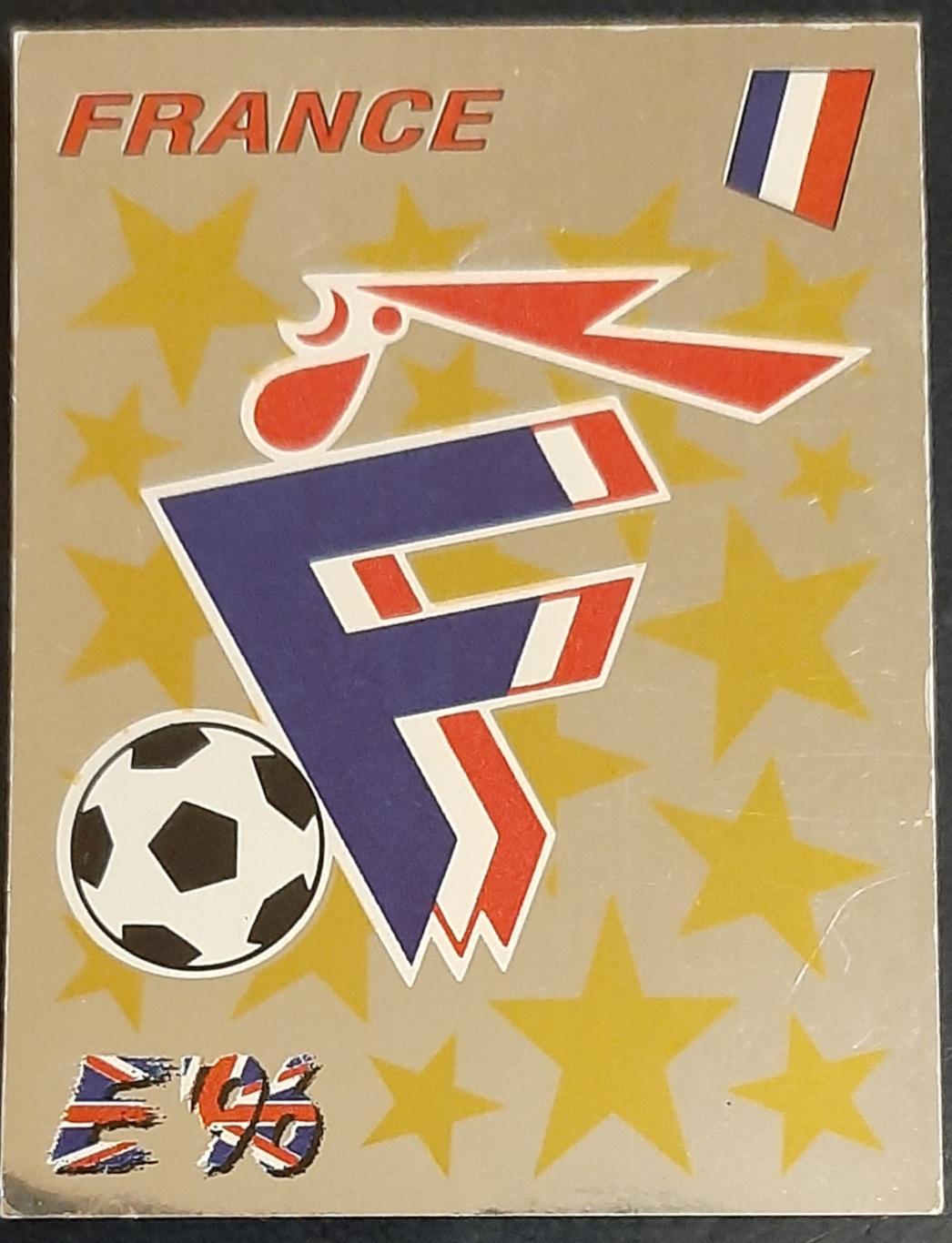 Наклейка Panini #175 Федерация футбола Франция Евро 1996