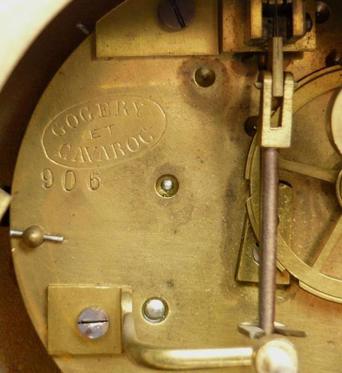 Часы COGERY et CAVAROC. Бронза, мрамор, позолота. Франция, 1824-1830-е гг 5