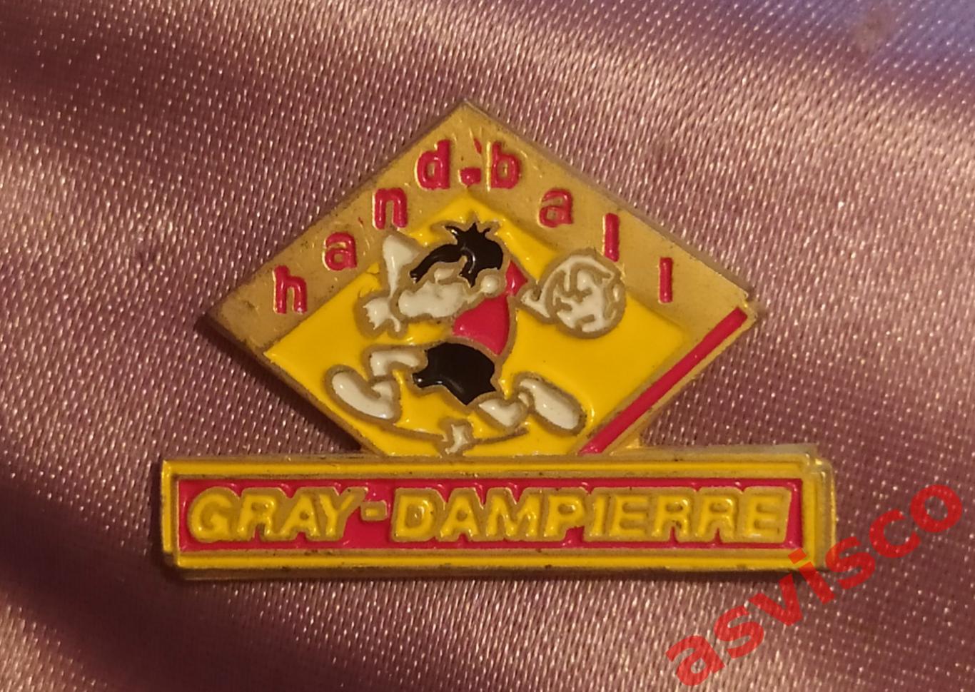 Значок Гандбольный Клуб HANDBALL GRAY-DAMPIERRE из Гре / Франция. 7