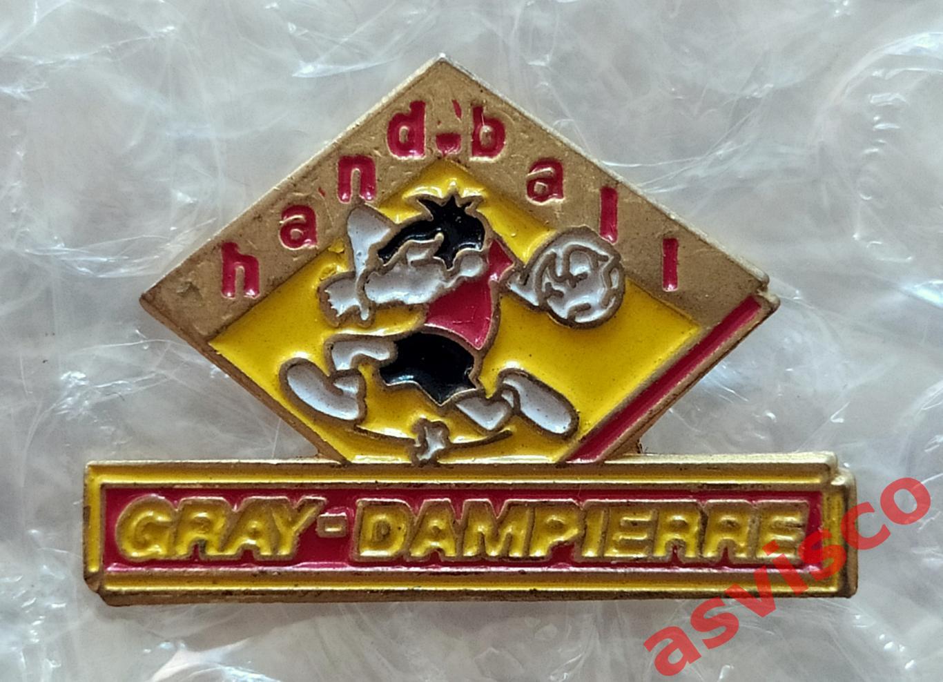 Значок Гандбольный Клуб HANDBALL GRAY-DAMPIERRE из Гре / Франция.