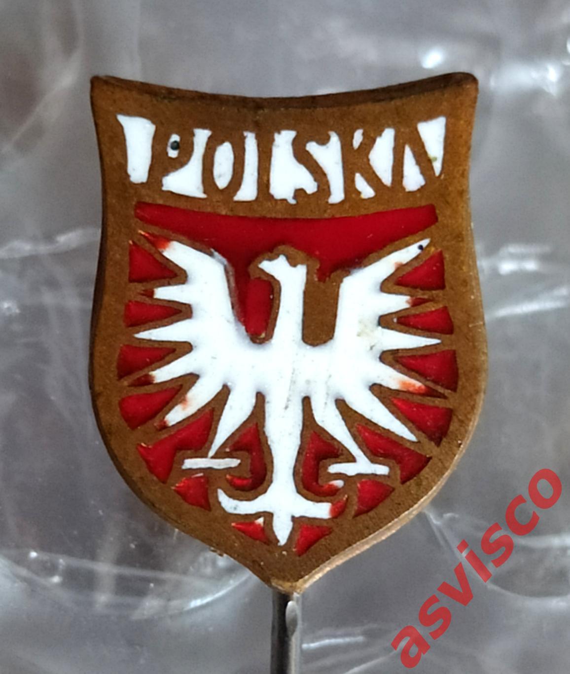 Значок Герб Польской Народной Республики.