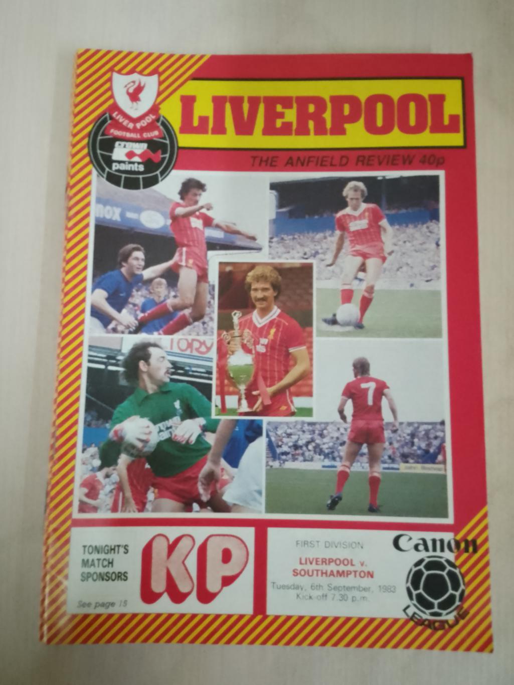 Ливерпуль-Саутгемптон 6 сентября 1983