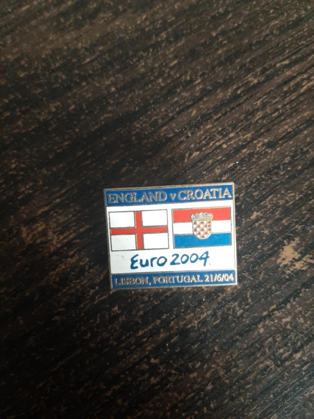 Знак матчевый англия - хорватия евро 2004