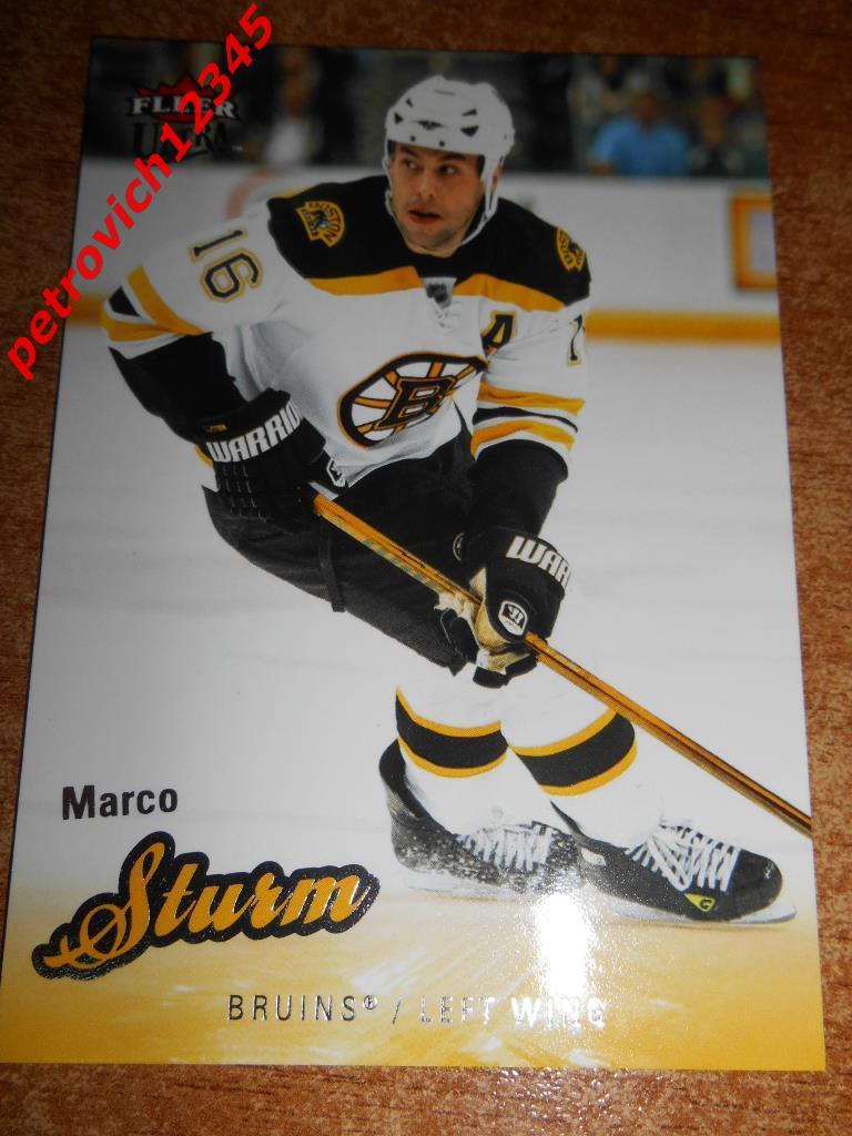 хоккей.карточка= Marco Sturm (Boston Bruins)