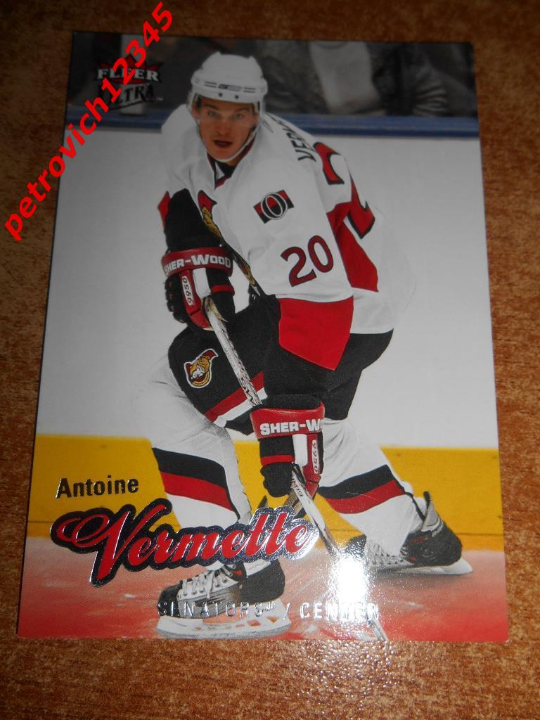 хоккей.карточка= Antoine Vermette (Ottawa Senators)