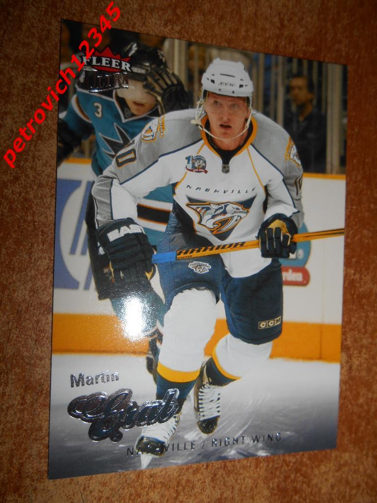 хоккей.карточка= Martin Erat (Nashville Predators)