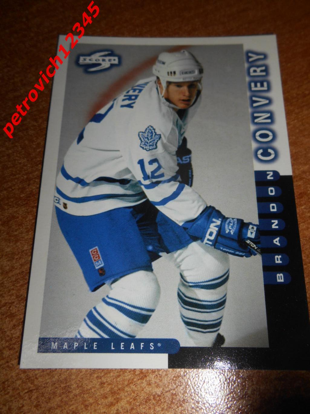 хоккей.карточка - 164 - Brandon Convery - Toronto Maple Leafs