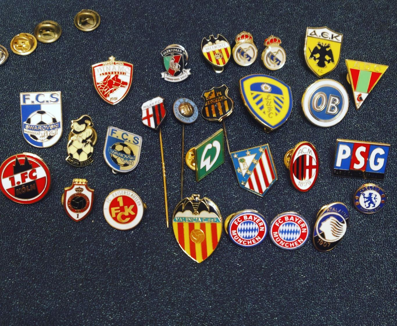 Значки европейских клубов