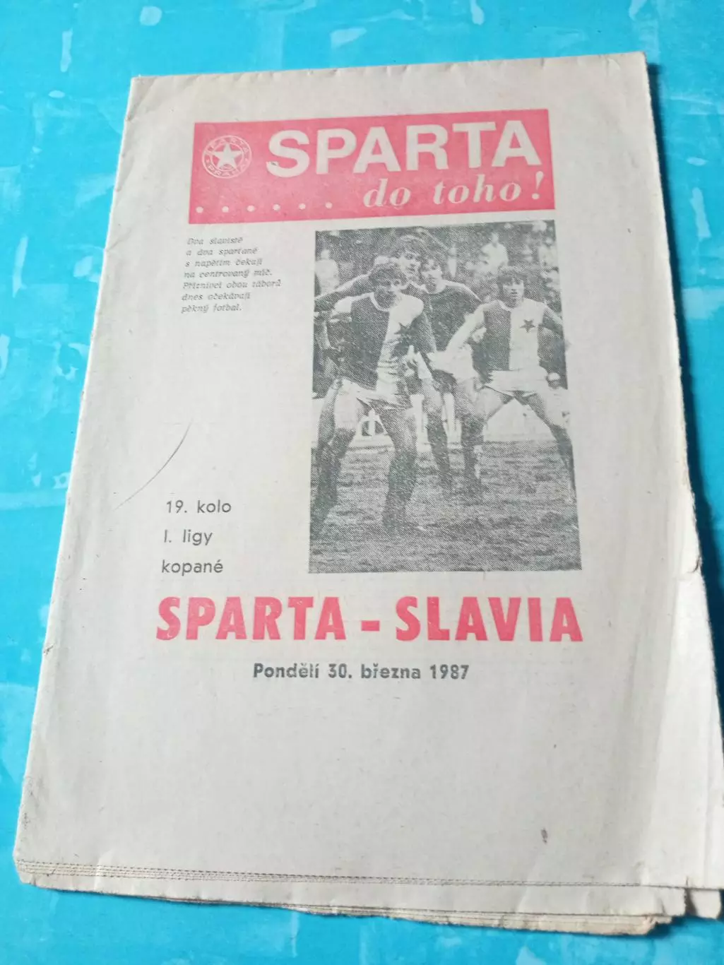 Спарта - Славия. 1987 год