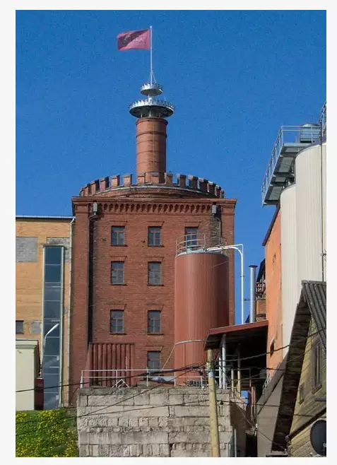 Тартуский пивоваренный завод. Пивзавод. СССР. Тарту . Эстония. 1