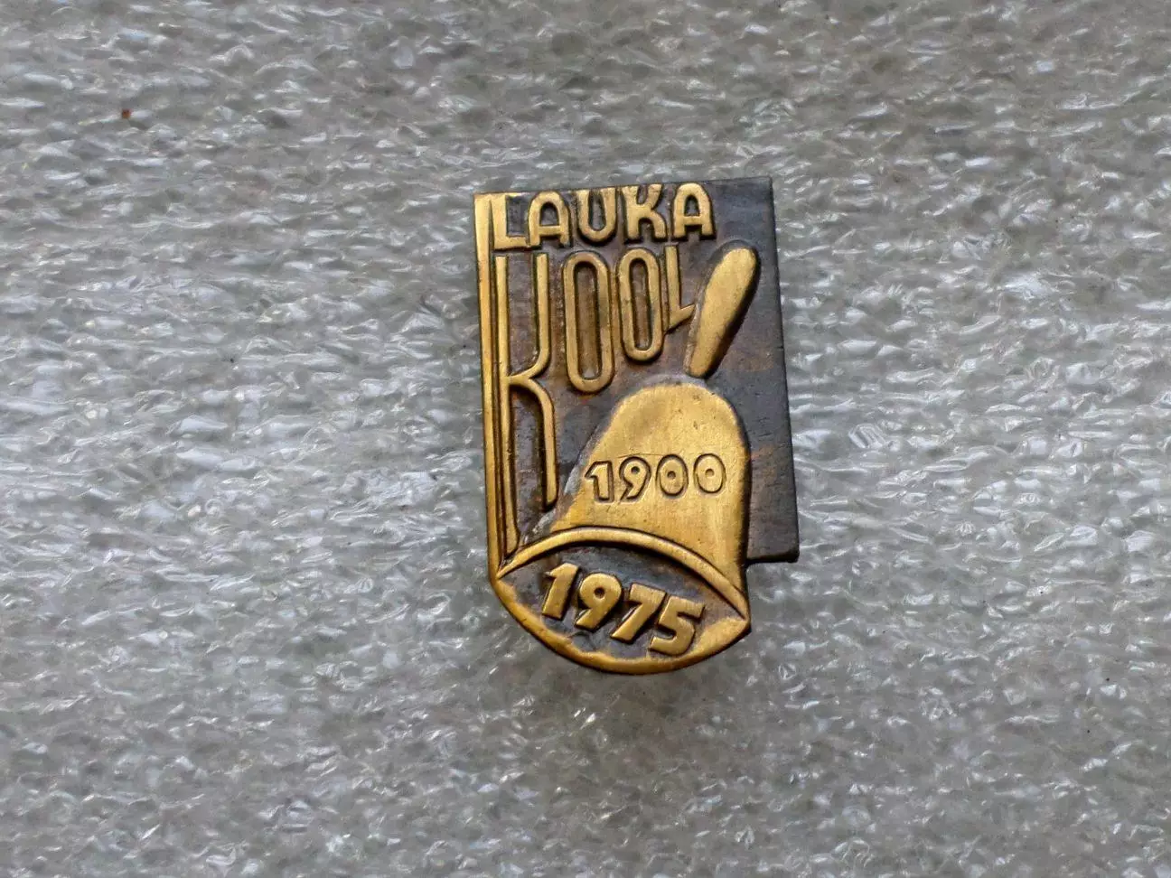 Школа. 75 лет. Лаука (эст. Lauka). Эстония. 1975 г. тяжелый.