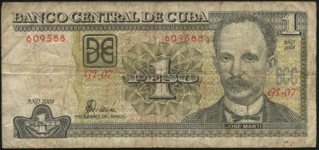 Куба, 1 песо, 2008