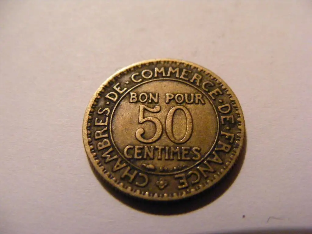 Франция 50 сантимов 1922 г.