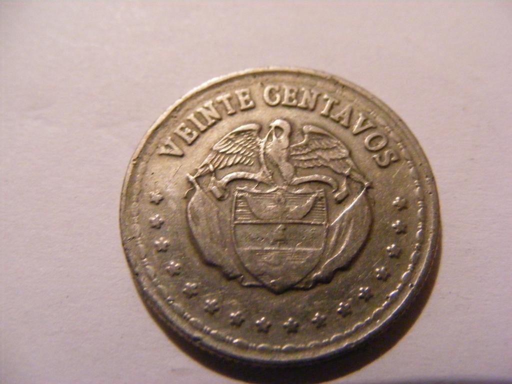 Колумбия 20 сентаво. 1956 г. 1